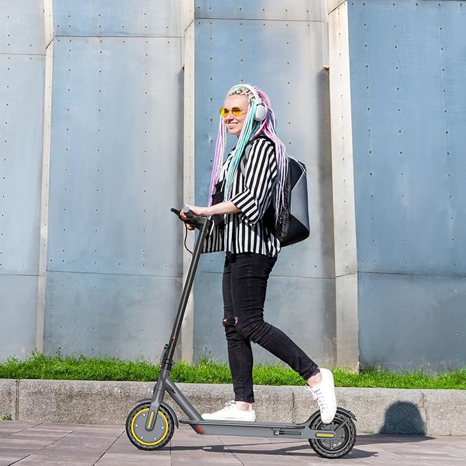 Electric Scooter for Adults- 8.5"/10''/14'' Tires, Up to 19/22MPH by 350W/500W Motor, Max 12/21/23/27/62Miles Long-Range Foldable Commuting Adults Scooter with Double Braking System and App