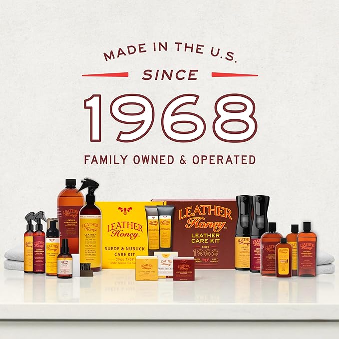 Leather Honey Suede Cleaner – Non-Toxic & Made in USA Since 1968 | Gently deep cleans & restores suede & nubuck shoes, boots, jackets, Uggs, bags & purses. Safe for any color including white.