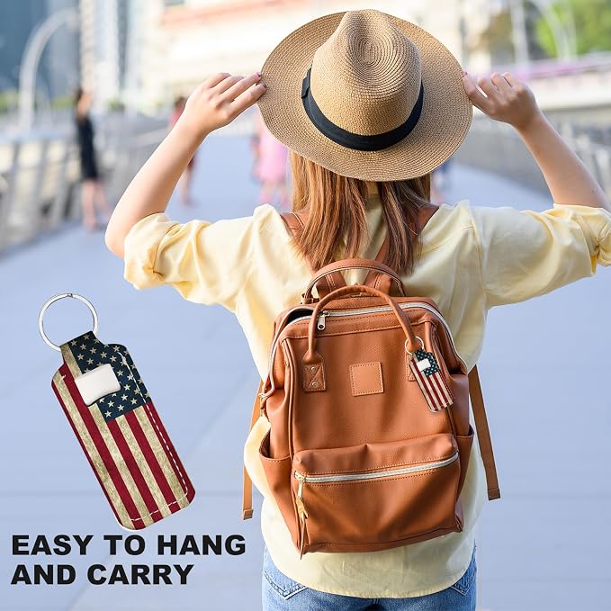 Chapstick Holder Keychain Lip Balm Holder with Clip