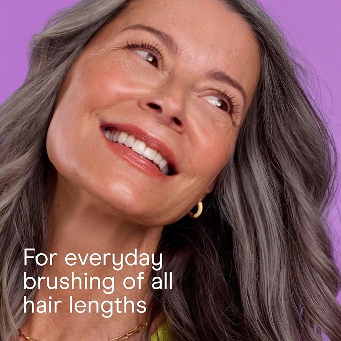 Conair Paddle Hair Brush, Ultra Wide Detangling Design for Thick Hair | Paddle detangler brush with ball-tipped bristles, a soft-touch handle, and a flexible cushion base for stress-free brushing