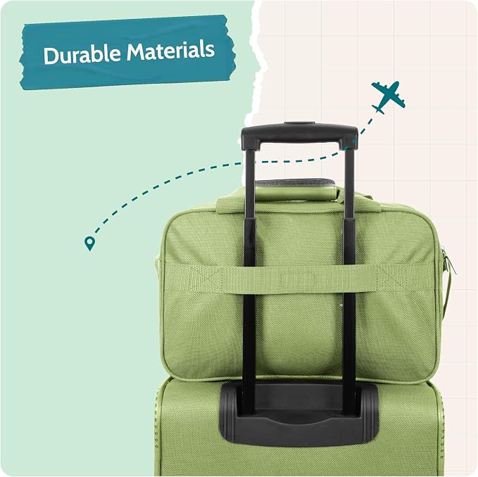 U.S. Traveler Rio 14" Travel Tote Bag, Lightweight 1200D Carry-On Bag for Women & Men