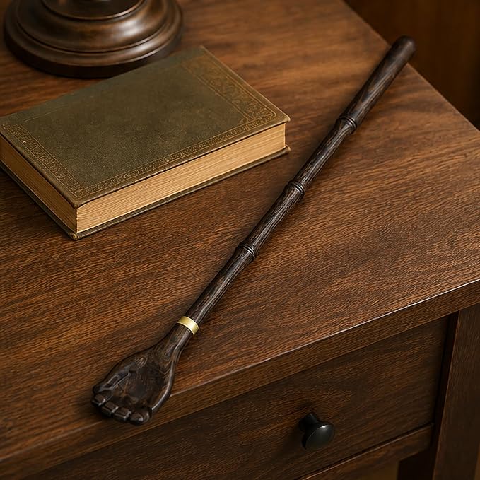 16.2 Inch Long Handle Wooden Back Scratcher, Wenge Hand Backscratcher for Adults