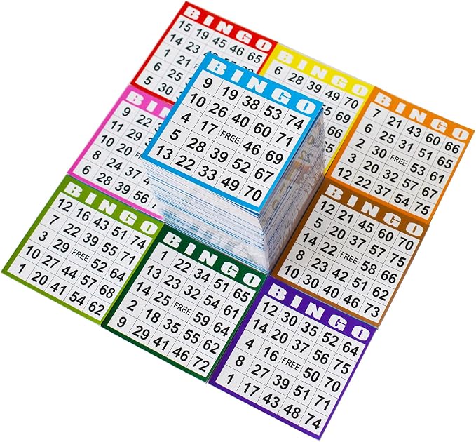 SEETOOOGAMES Bingo Paper Game Cards - 1 Card -100 Books of 10 Sheets