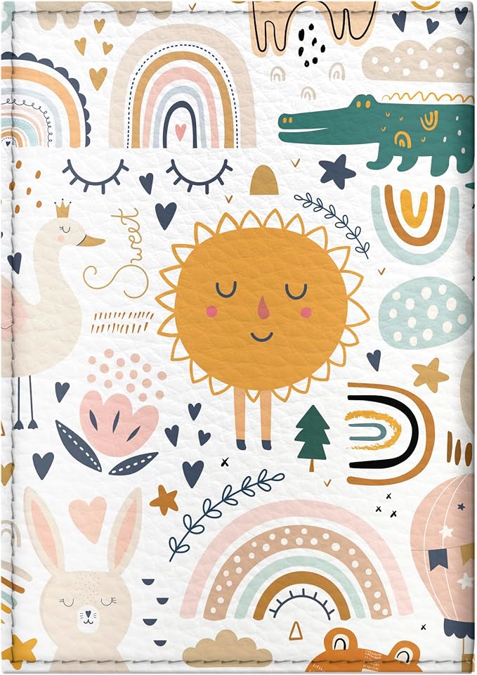 Passport Cover for Kids, Women and Men, Cute Travel Passport Holder (Animal Pattern)