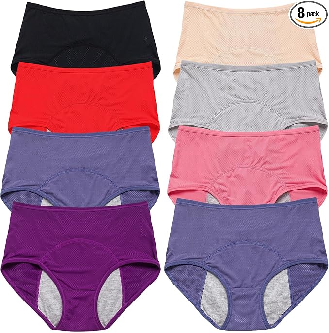 2026 Upgrade Leakproof Ladies Underwear, Incontinence Underwear for Women, Leak Proof Panties for Women Over 60 (5X-Large/US 18)