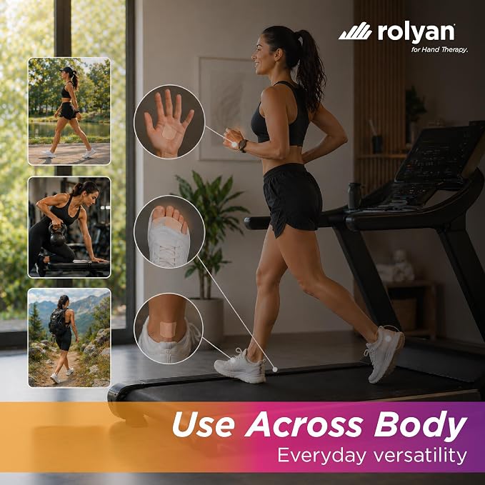 Rolyan Latex-Free Moleskin, 9" x 4 Yards, White, Adhesive Backing Moleskin Padding for Use with Splints, Braces, and Casts, Non-Latex Roll of Prewrap, Undercast Wrap for Skin Protection and Support