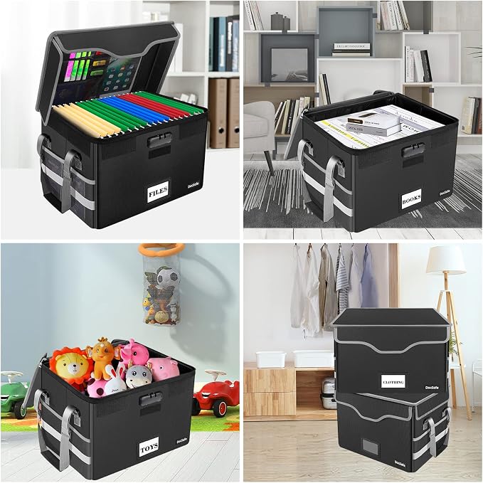 DocSafe File Organizer Bag Fireproof Document Box Set with Lock