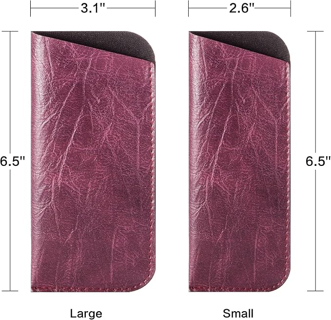 TRIUMPH VISION 3 Pack Reading Glasses Pouch Soft Case Eyeglass Sleeve Slim | Alternative to Bulky Case in bag, Lightweight Lined Padded Protect Optical lens Slip in, Cute Pattern Portable for Daily Use