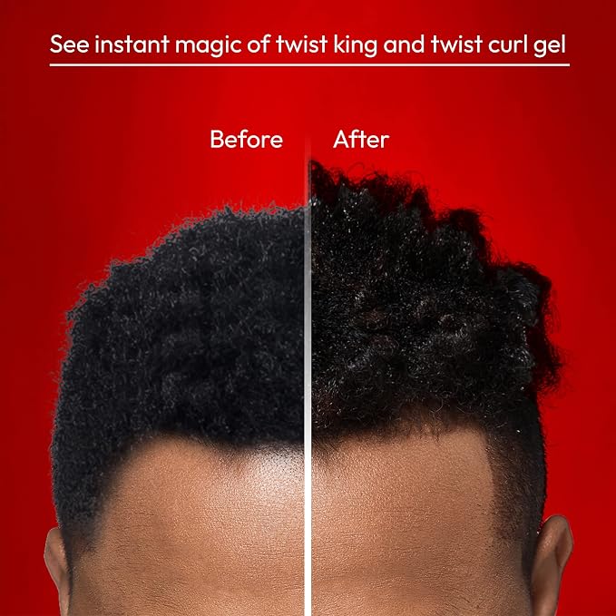 RED by Kiss X Bow Wow Styler and Twisting Gel with Durable Brush for Defined Waves, Curls, and Twists - Soft Hold for Nourished, Naturally Shiny Hair (Value Set)