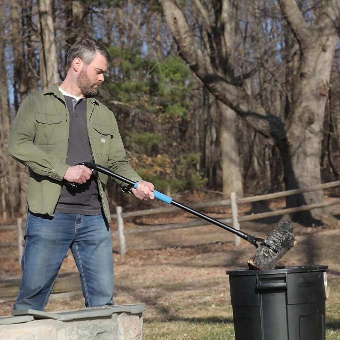 Unger Professional 42.5” Rugged Reacher Grabber Tool with Rotating Head, Outdoor Trash Picker Upper, Heavy Duty Claw Pickup, Durable Litter Yard Clean Up for Twigs, Lawn, and Garden Use
