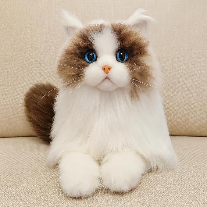 Assistex Therapy Cat Plush for Seniors with Dementia – Realistic Pet Companion for Alzheimer’s, Memory Loss, Elderly Comfort – Soft, Calming, Lifelike Cat Toy