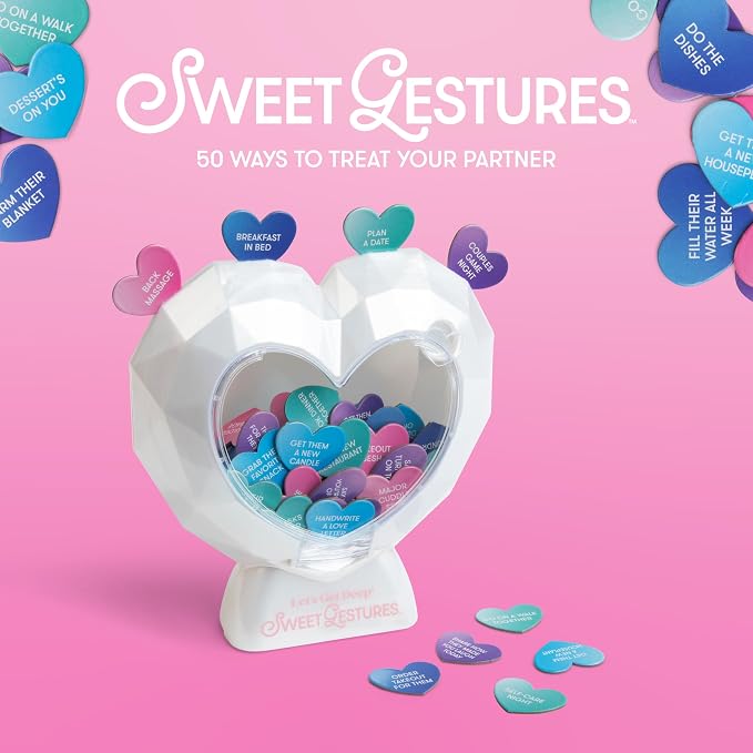 Sweet Gestures by Relatable, The Couples Gift and Love Game - Perfect for Girlfriend Gifts, as Couples Games for Adults, or Anniversary and Wedding Gift Ideas, 50 Love Tokens for You and Your Partner