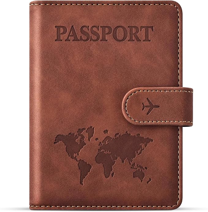 Passport Holder for Travel Essentials, Passport Wallet Cover Case for Travel Must Haves Accessories,Passport Book Holders for Women and Men