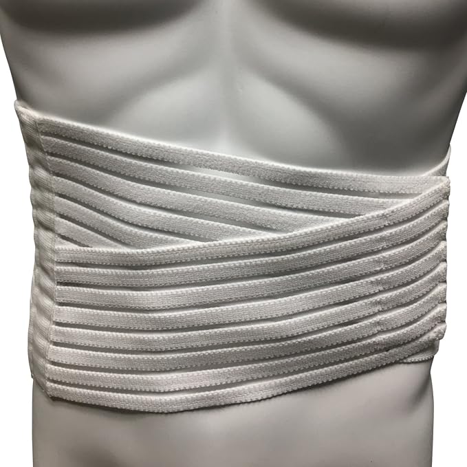 OTC Lumbosacral Support, 7-inch Lower Back, Lightweight Compression, Elastic, White, Universal