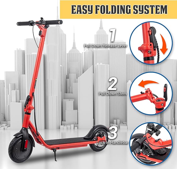 Phantomgogo Electric Scooter for Adults Scooters Kids Foldable E-Scooter with with 350W Motor 15.5 mph Max Speed Long Range EScooter for Commuter
