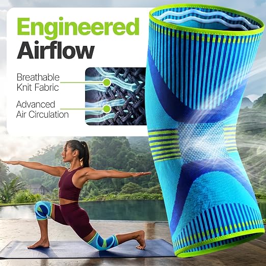 DR. BRACE Elite Compression Knee Brace for Women & Men, (2-Pack) Knee Support Compression Sleeve, Workout Sports Knee Braces for Meniscus Tear, ACL & Arthritis Pain Relief - Check Size Guide Video (Zeus, Small)