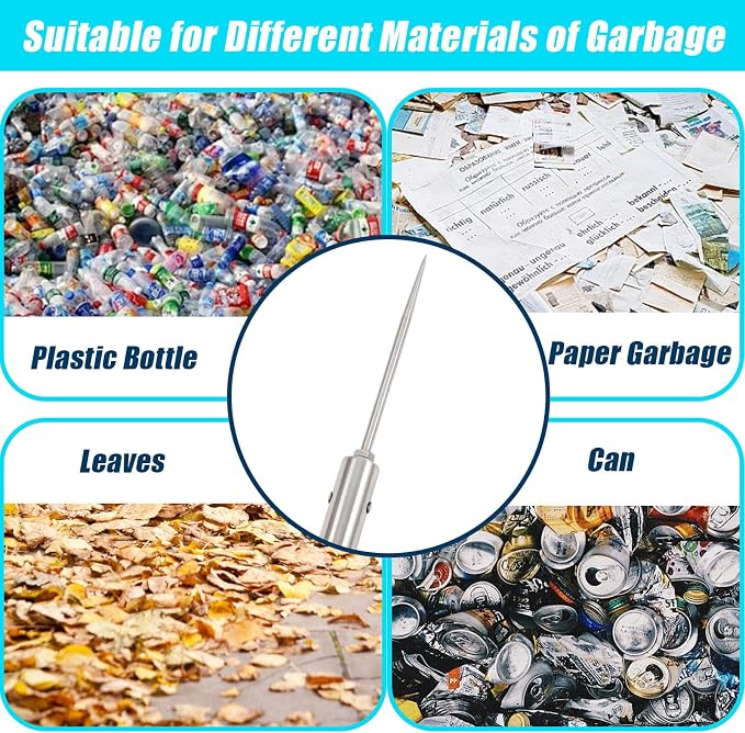 Trash Pickup Tool,48Inch Trash Picker Upper Grabber High-Duty Stainless Steels Tip Lightweight & Reinforcement Garbage Debris Nabber Litter Picker Grabber Durability Reacher Yard Stick