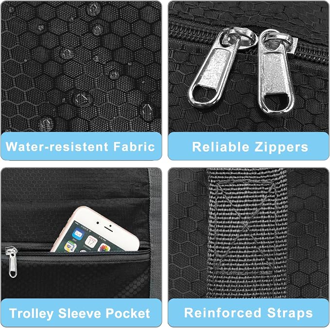 For Spirit Airlines Personal Item Bag 18x14x8 Foldable Carry on Bags for Airplanes Travel Duffel Bags for Women and Men