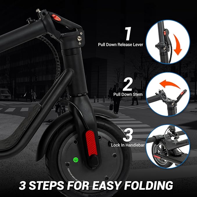 Phantomgogo Electric Scooter for Adults Scooters Kids Foldable E-Scooter with with 350W Motor 15.5 mph Max Speed Long Range EScooter for Commuter