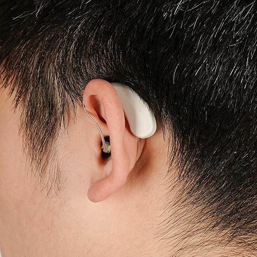 Hearing Aids for Seniors Rechargeable - Bluetooth hearing aid with Noise Cancellation, Charging Case, APP Control for Mild to Moderate Hearing Support