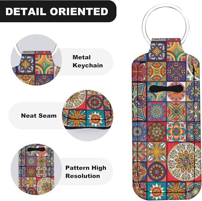 Chapstick Holder Keychain Lip Balm Holder with Clip