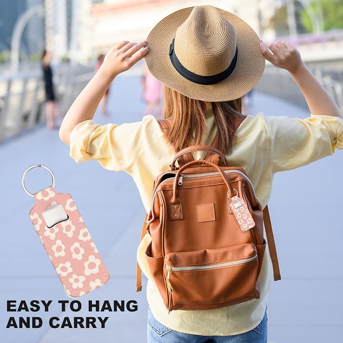 Chapstick Holder Keychain Lip Balm Holder with Clip