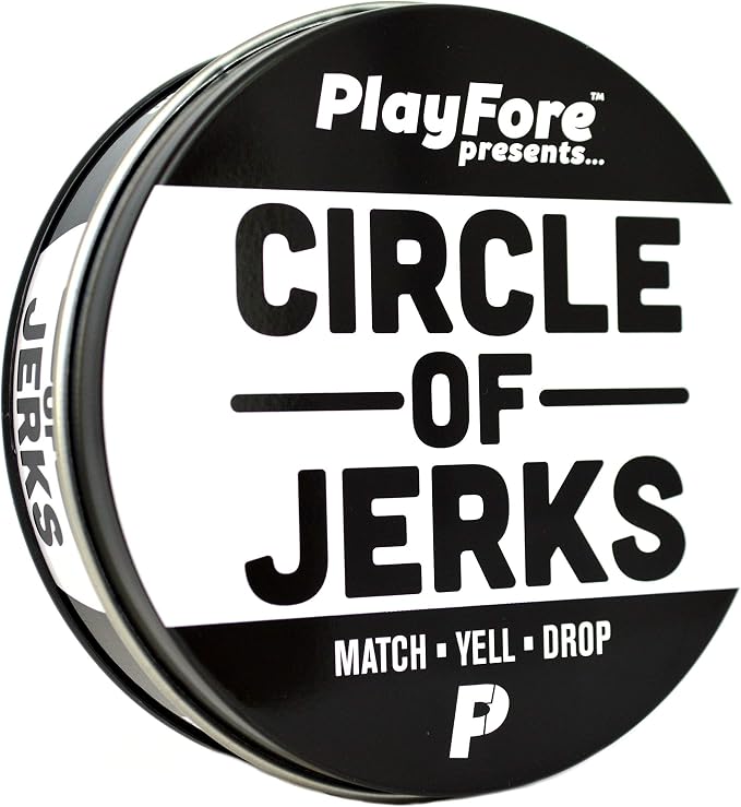 Circle of Jerks: The Fast-Paced Party Card Game for Adults - Competitive, Funny, Easy to Learn, 2 Players, Couples Game