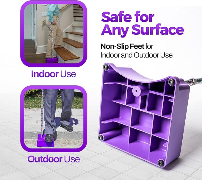 Stair Climbing Assist Cane – Stair Lift for Seniors, Mobile Stairlift, Half Step for Seniors, Portable Stair Lift for Elderly (Purple)