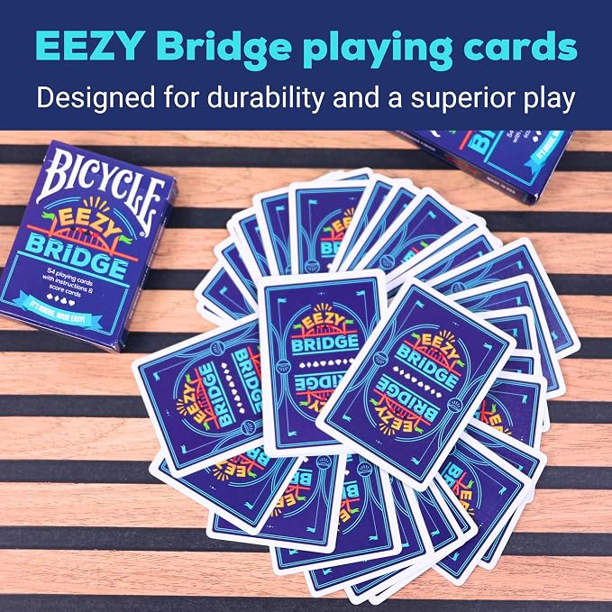 Bicycle Premium Playing Cards with Bonus Game & App – Standard Poker Deck with 52 Cards, 2 Jokers, 2 Rule Cards, Air-Cushion Finish – Eco-Friendly Inks, Durable Cardstock