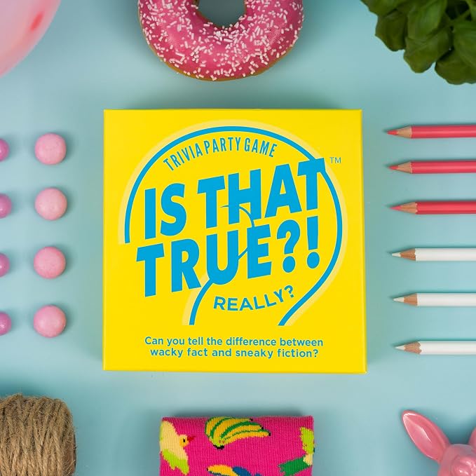 Hygge Games, is That True?! – Can You Tell The Difference Between Wacky fact and Sneaky Fiction? – Trivia Party Game