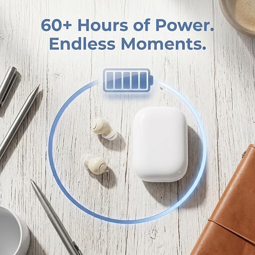 Rechargeable Hearing Aids for Seniors Intelligent Noise Cancellation Not Hearing Amplifiers for Clear Sound 16-Channel Digital Chips Super-Mini Invisible Design Comfort Fit in Ear Canal & 7-Day Ultra Standby