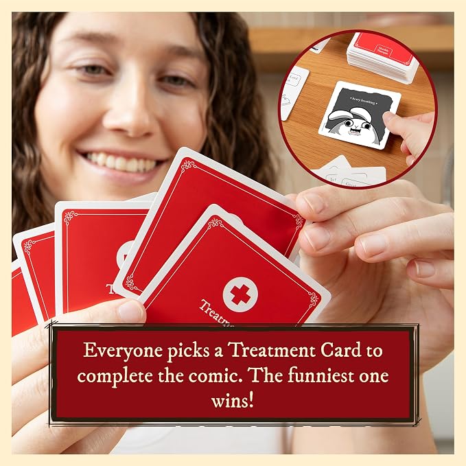 Horrible Therapist: Extra Horrible Edition by Exploding Kittens - A Card Game for 3-8 Players, Ages 17+ - Adult Party Game for Family Night | Build wildly inappropriate therapy comics with friends and family in this viral adult-only party game from The...