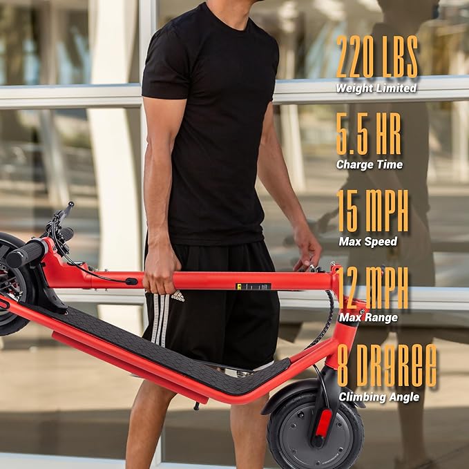 Phantomgogo Electric Scooter for Adults Scooters Kids Foldable E-Scooter with with 350W Motor 15.5 mph Max Speed Long Range EScooter for Commuter