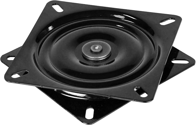 Wise 8WD10 360-Degree Flat Boat Seat Swivel, Black (Pack of 6)
