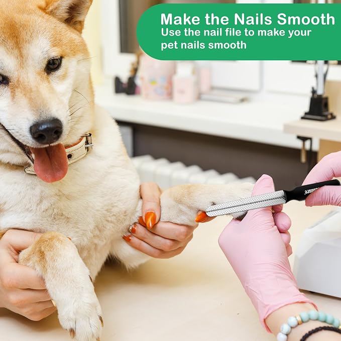 Candure Dog Nail Clippers Professional Pet Nail Clipper Suitable for Cats, Rabbits and Guinea Pigs - Safety Lock/Protective Guard to Avoid Over Cutting (Green, Medium to Small) | Includes Nail File, Small to Large Breeds, Avoids Over-Cutting, Professio...