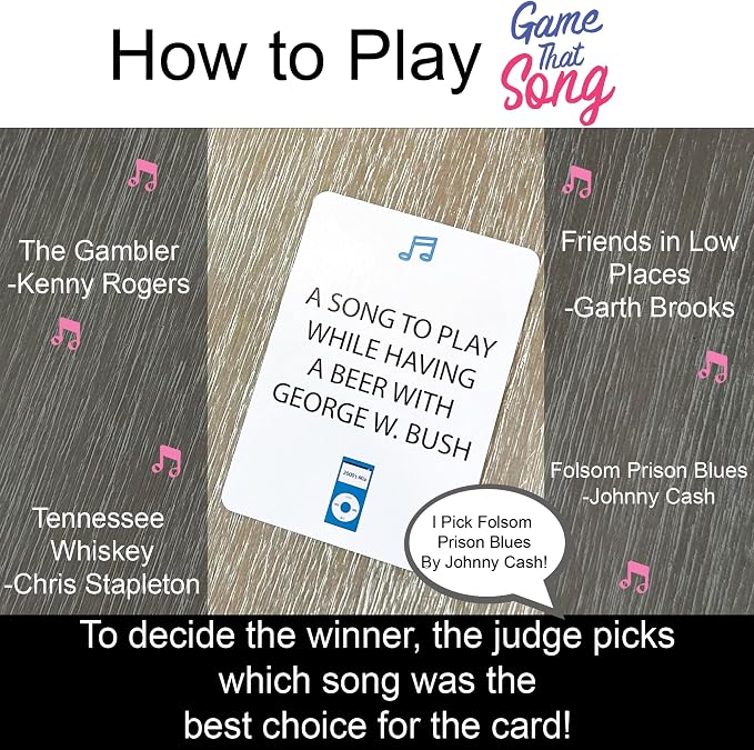 Game That Song 2000's Mix Expansion - 50 New Cards - Music Card Game for Family, Adults, and Teens. Hilarious, Addictive, and Competitive Fun for Game Nights!