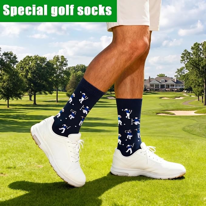 Golf Socks -Annoyed Golfer Novelty Socks Golf Gifts for Men, Fathers Day Gift for Dad Husband Stepdad