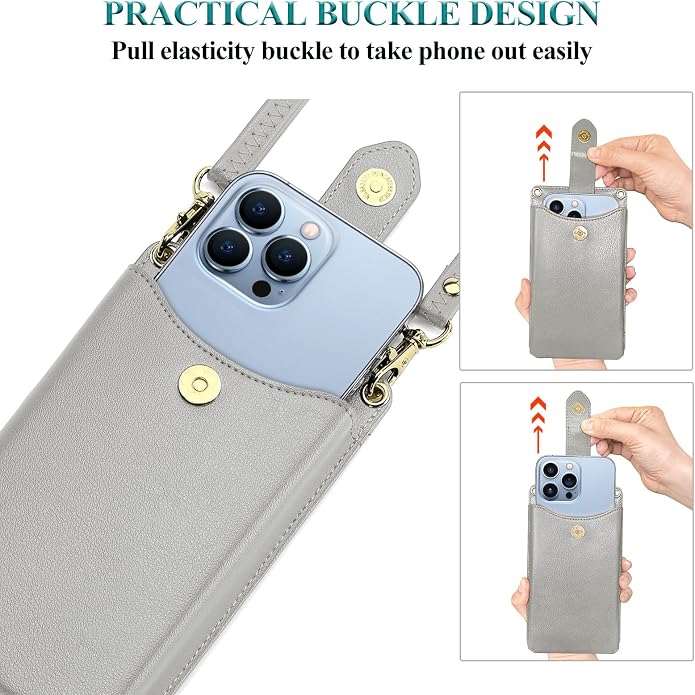 Peacocktion Small Crossbody Cell Phone Purse for Women, Lightweight Mini Small Crossbody Bags for Women with Card Slots