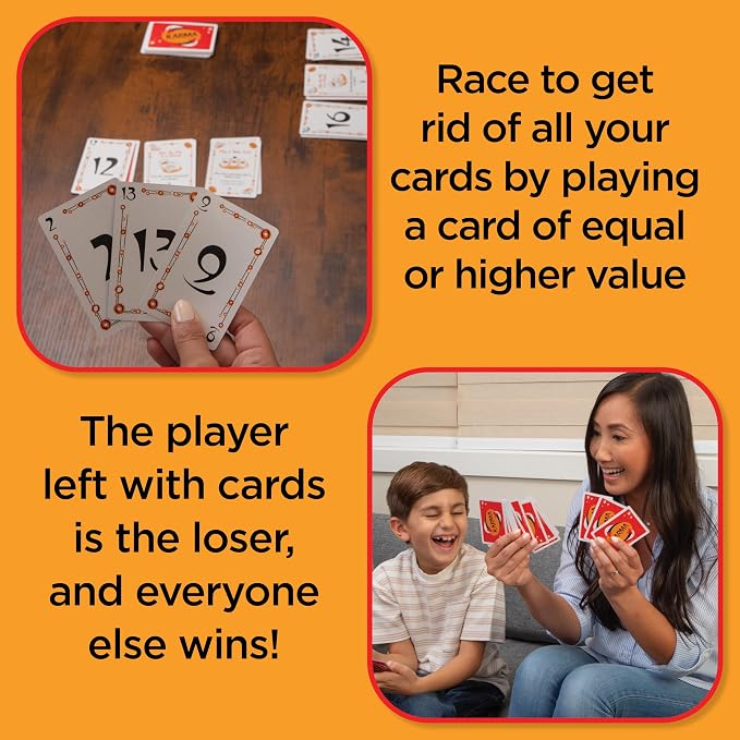 KARMA Playing Card Games for Kids, Family Games Night, Travel Game | Award Winning, Family Game Night, Travel Games, Playing Cards, Screen-Free, Holiday Game