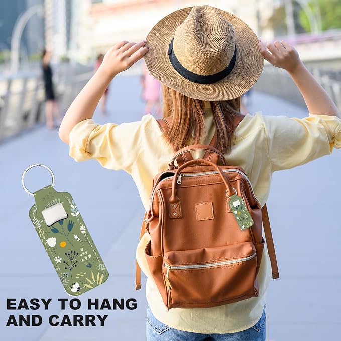 Chapstick Holder Keychain Lip Balm Holder with Clip