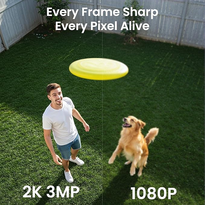 2K Outdoor Camera Wireless-Solar Camera Outdoor Wireless for Home Surveillance with AI Human Detection&Push Notifications, Color Night Vision, Easy Setup, 2.4GHz Wi-Fi, Works with Alexa, Z1 1P