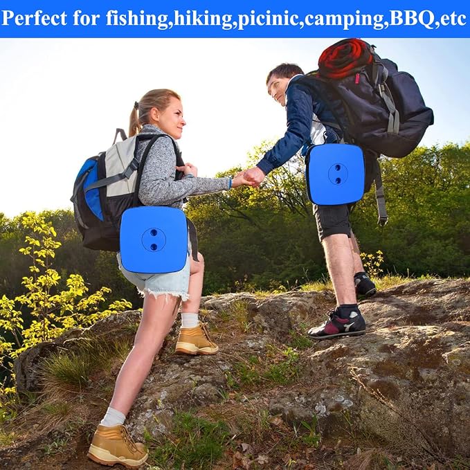 Fishboy Upgraded Collapsible Stool, 400lbs Max Weight, Lightweight But Sturdy, Portable Retractable Folding Telescoping Foldable Camping Stool for Adults Outdoor Fishing Hiking BBQ