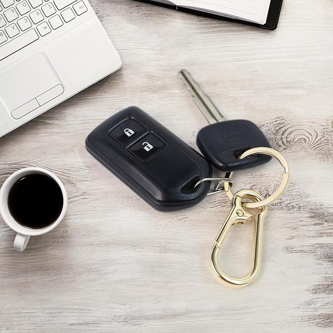 2 Pcs Metal Keyring Chain Ring Holder Keys Organizer for Home Car Keys, Key Finder, Car Keychain