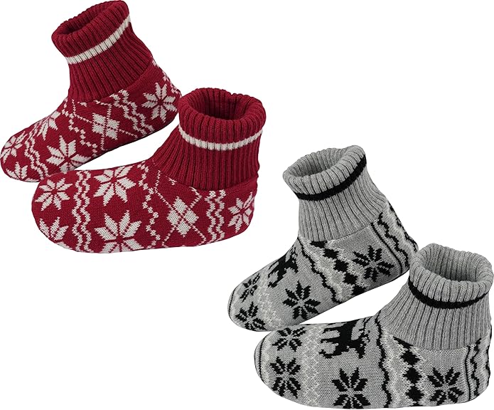 BenSorts Fuzzy Slipper Socks for Women Non Slip House Socks with Grips Gifts