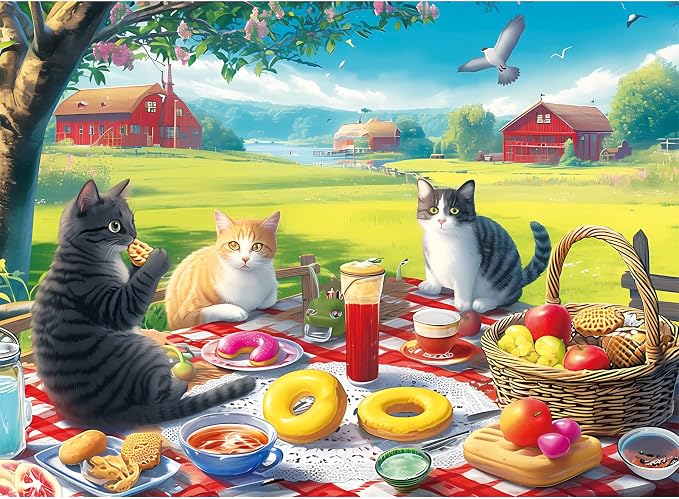 Jigsaw Puzzles 500 Pieces for Adults, Adult Puzzles Cat Puzzle Games | Jigsaw Puzzles 500 Pieces for Adults, Adult Puzzles Cat Puzzle Games