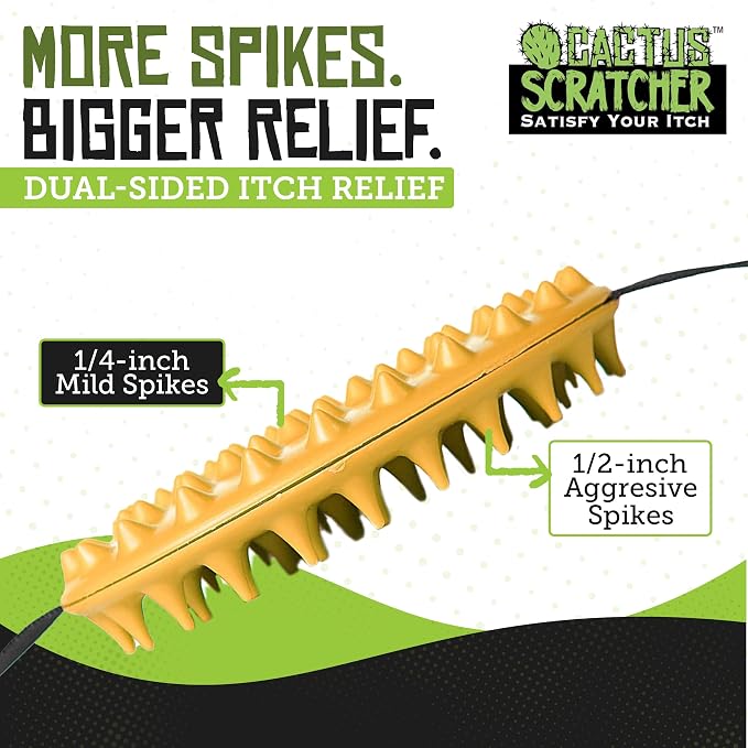 Original Back Scratcher - 2-Sided Back Scratching Tool for Hard-to-Reach Area, Durable 45" Strap with Ball Handles for Towel Like Operation, Universal Gifts for Men and Women, Yellow