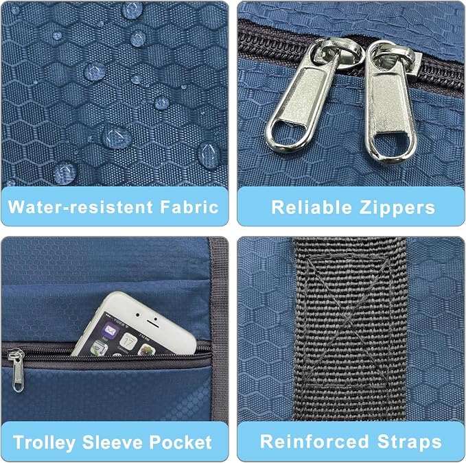 For Spirit Airlines Personal Item Bag 18x14x8 Foldable Carry on Bags for Airplanes Travel Duffel Bags for Women and Men