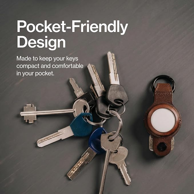 KeySmart Air - Premium Keychain Key Holder Compatible with Apple AirTag, 5 Key Organizer Keychain, Air Tags Not Included