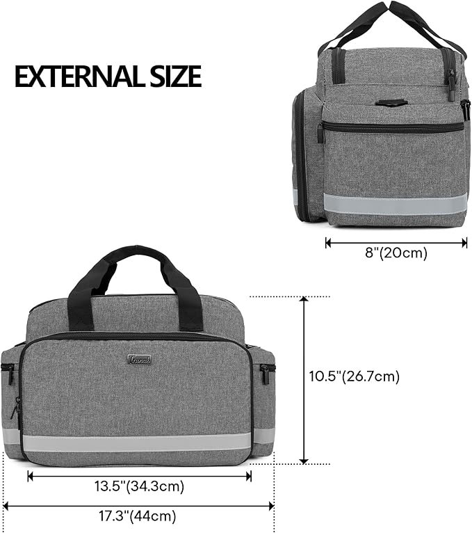 Trunab Home Health Nurse Bag Medical Bag Organizer with Handle | with Shoulder Strap for Home Visit, Travel, Nursing Student