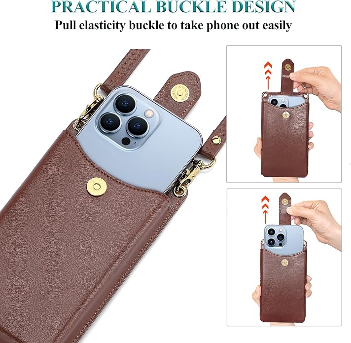 Peacocktion Small Crossbody Cell Phone Purse for Women, Lightweight Mini Small Crossbody Bags for Women with Card Slots